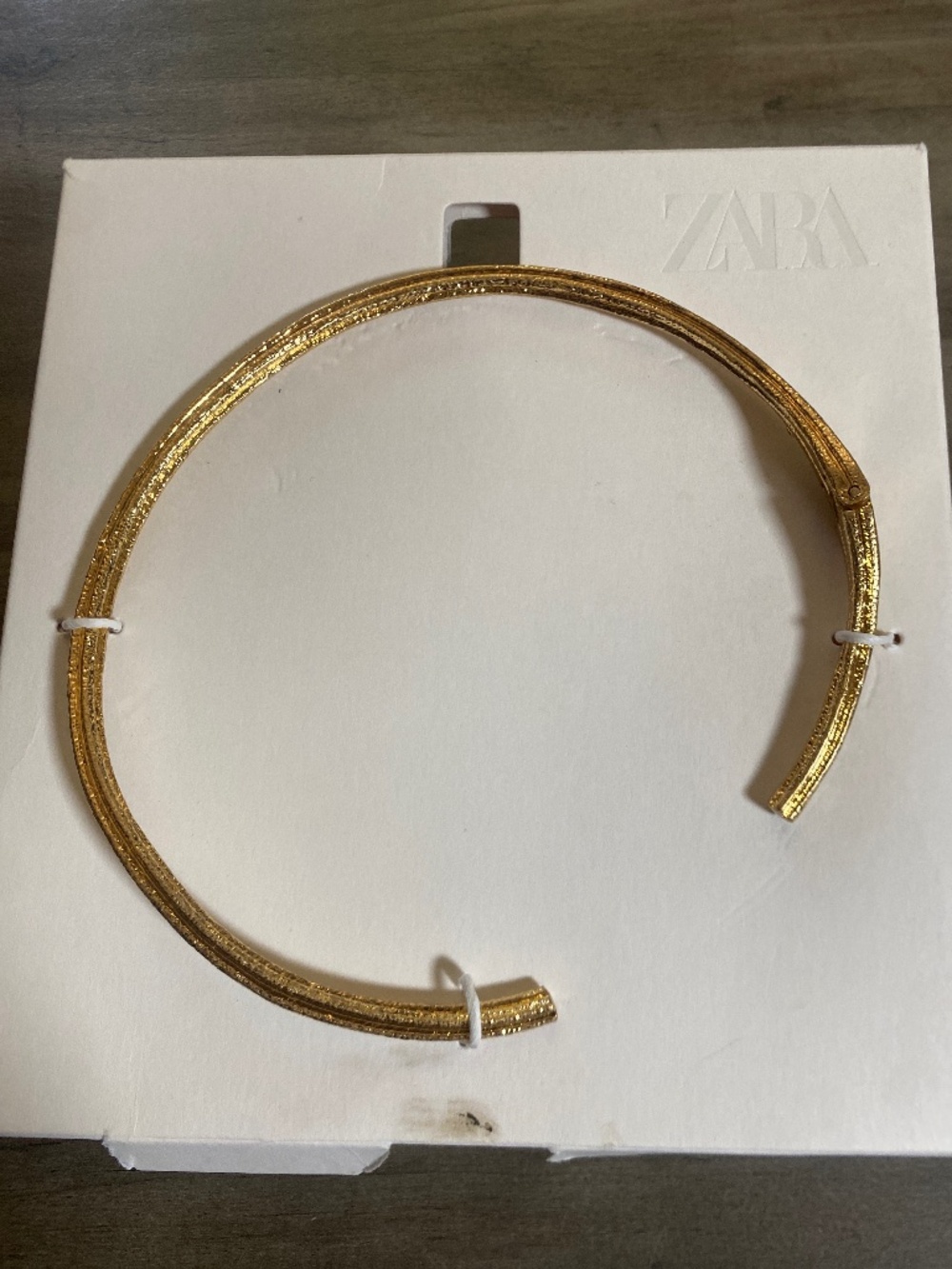 NWT Zara Rigid Textured Choker